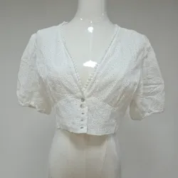 Top corto blanco 
