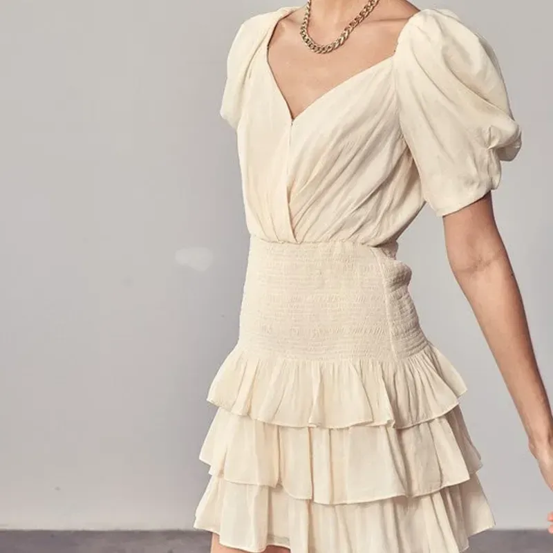 Vestido beige