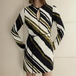 Vestido de rayas Mango