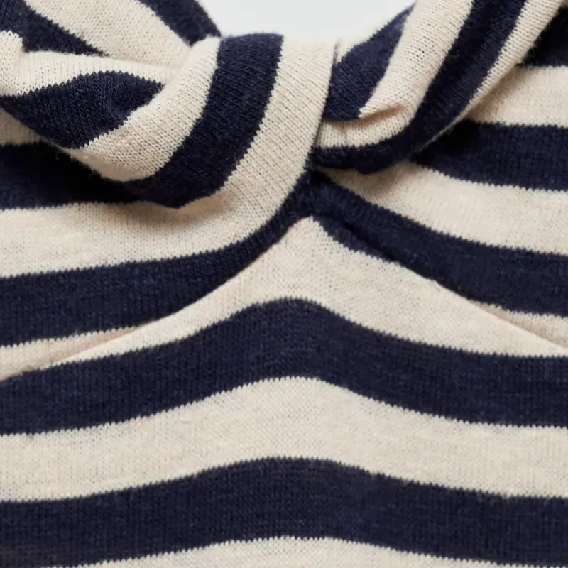 Vestido largo de rayas Mango