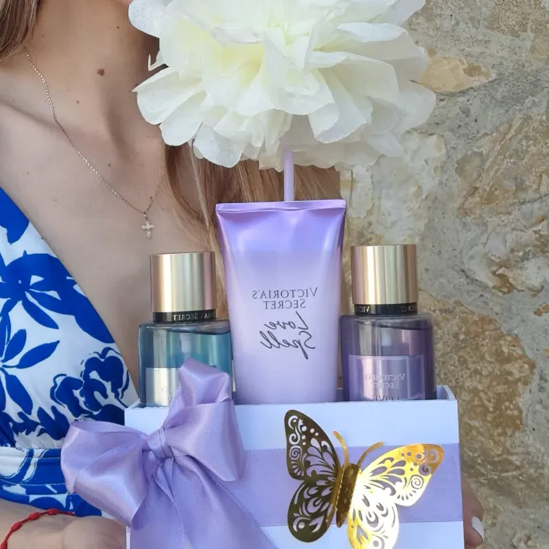 Cajita personalizada con colonias y Crema