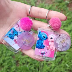 Llavero con foto y placa con nombre