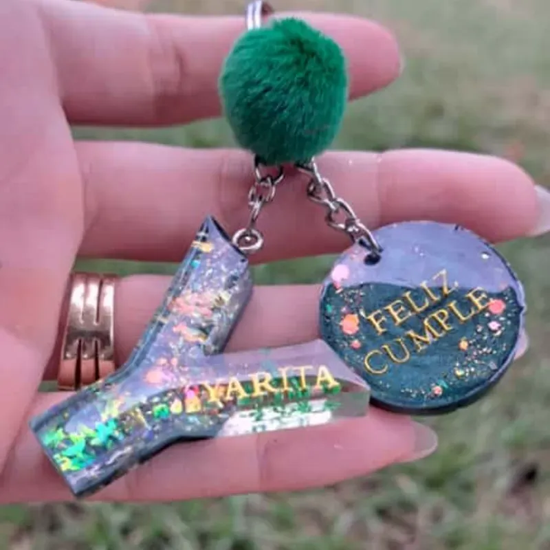 Llavero conInicial y Placa