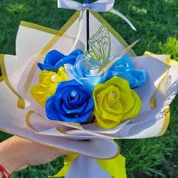 Ramo de 7 rosas temática Noche estrellada 