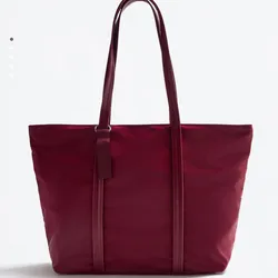 Bolso Shopper Nylon Detalle Llavero 