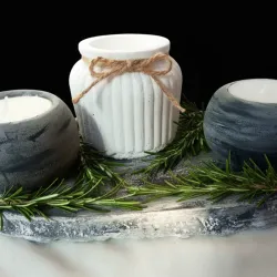 Centro de mesa artesanal 