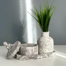 Marmoleado gris
