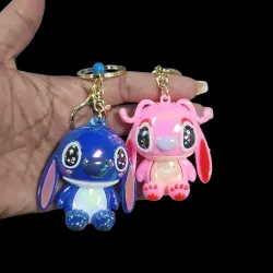 LLAVEROS DE ANGEL Y STICH