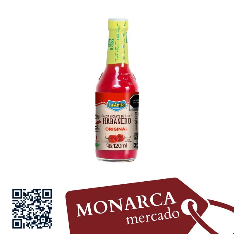 Salsa Picante La Anita Habanero Rojo