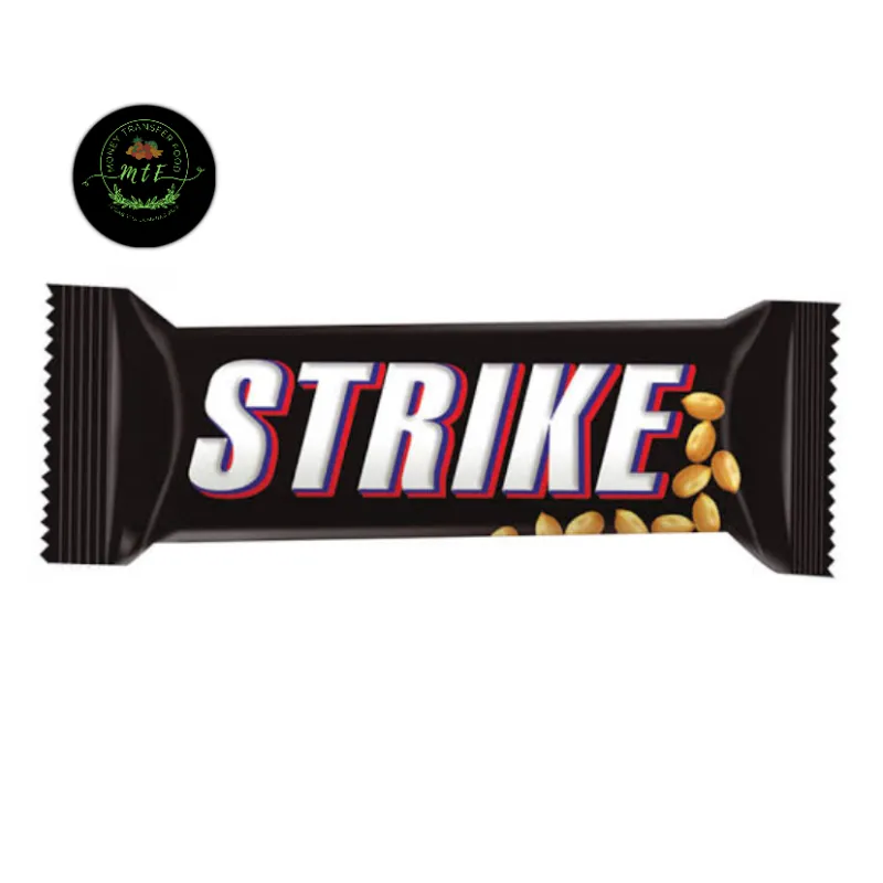 Barra de chocolate strike con maníes 