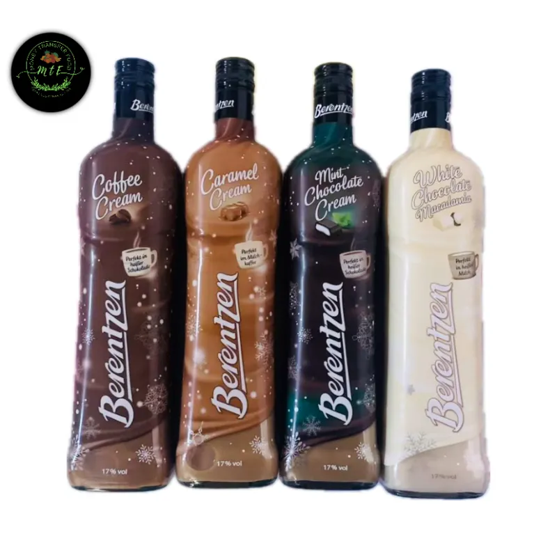 Cremas varios sabores 17% grado de alcohol 