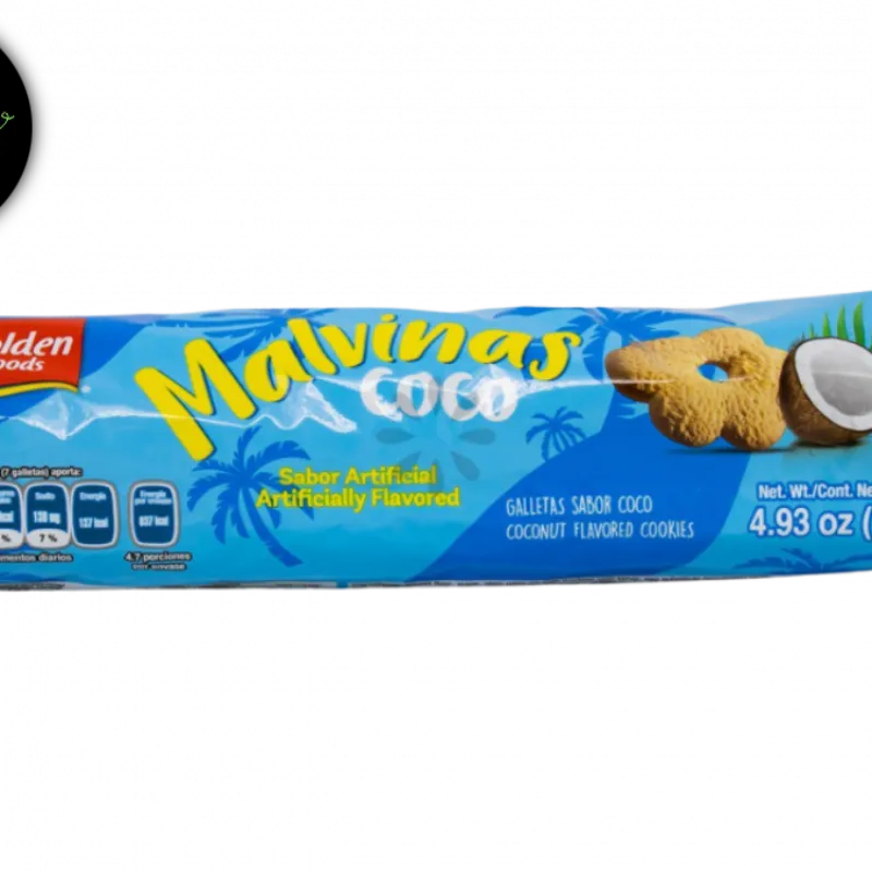 Galletas Malvinas sabor coco