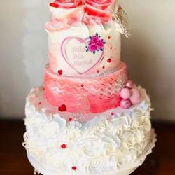 Pastel de 3 niveles 