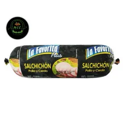 Salchichón LA FAVORITA pollo y cerdo 500 gr 