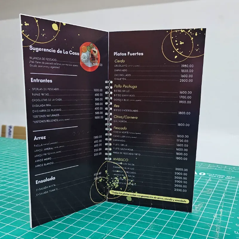 Cartas menú 