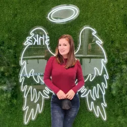 Cartel Neón Flex Angel 