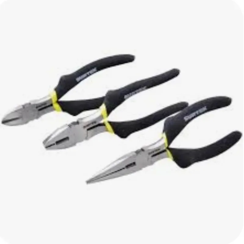 Juego de 3 pinzas de electricidad