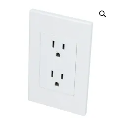 Tomacorriente doble blanco (P627B)