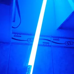 Lámpara LED azul 1.20m