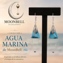 Aretes Agua Marina