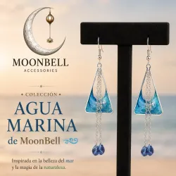 Aretes Agua Marina