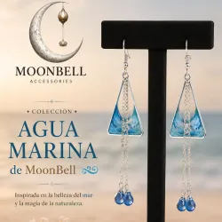 Aretes Agua Marina