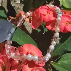 Collar de Swarovski rosados