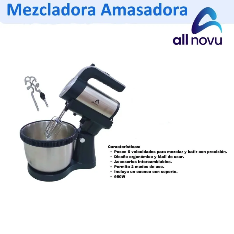 Mezcladora Amasadora AllNovu 