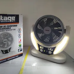 Ventilador de escritorio recargable