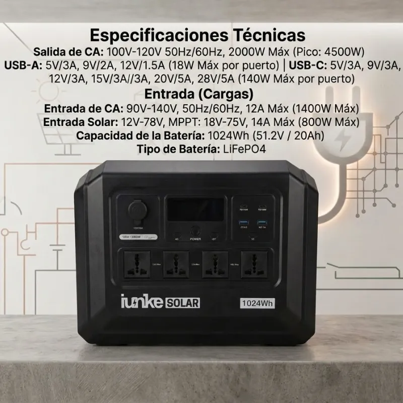 Estación de energía portable