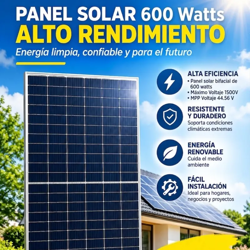 Panel Solar 600W