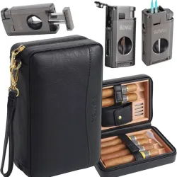 Humidor de mano negro