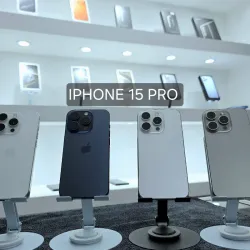 IPhone 15 Pro de 128 GB (Libre de Fábrica, 86% Batería) Color Blanco.