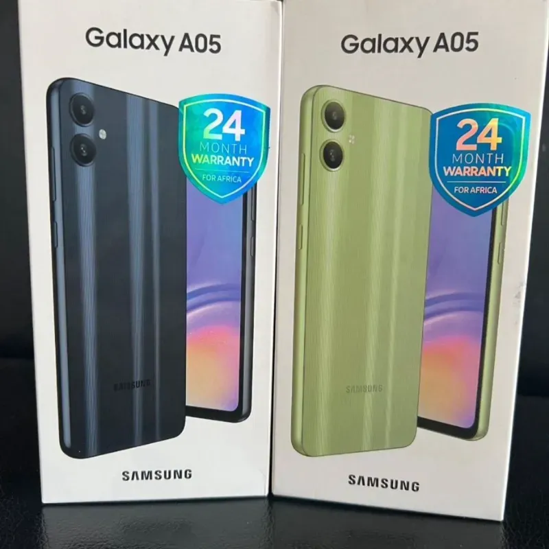 Samsung A05 de 4 GB RAM con 64 GB. Nuevo en caja. Forro + Mica de Hidrogel HD de regalo