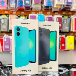 Samsung A06 de 4 GB RAM con 64 GB. Nuevo en caja. Forro y Cargador de regalo