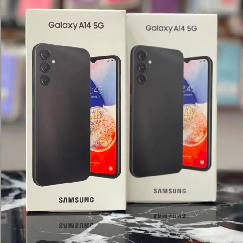 Samsung A14 5G de 4 GB RAM con 64 GB. Nuevo en caja. Cargador de regalo