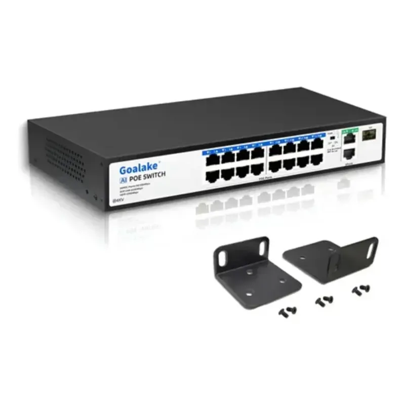 Swicth poe 16 puertos 100mb + 2 a Gb + 1 sfp