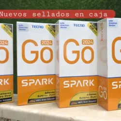 Tecno Spark Go 2024 de 3 GB RAM con 64 GB. Nuevo