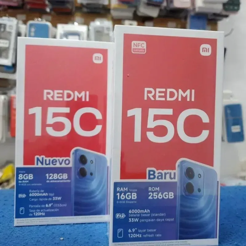 Xiaomi Redmi 15C (Dual-Sim) de 4 GB RAM con 128 GB. Nuevo en caja