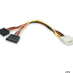 Cable de adaptador de fuente a sata dual
