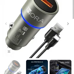 Cargador Auto Carga Rápida