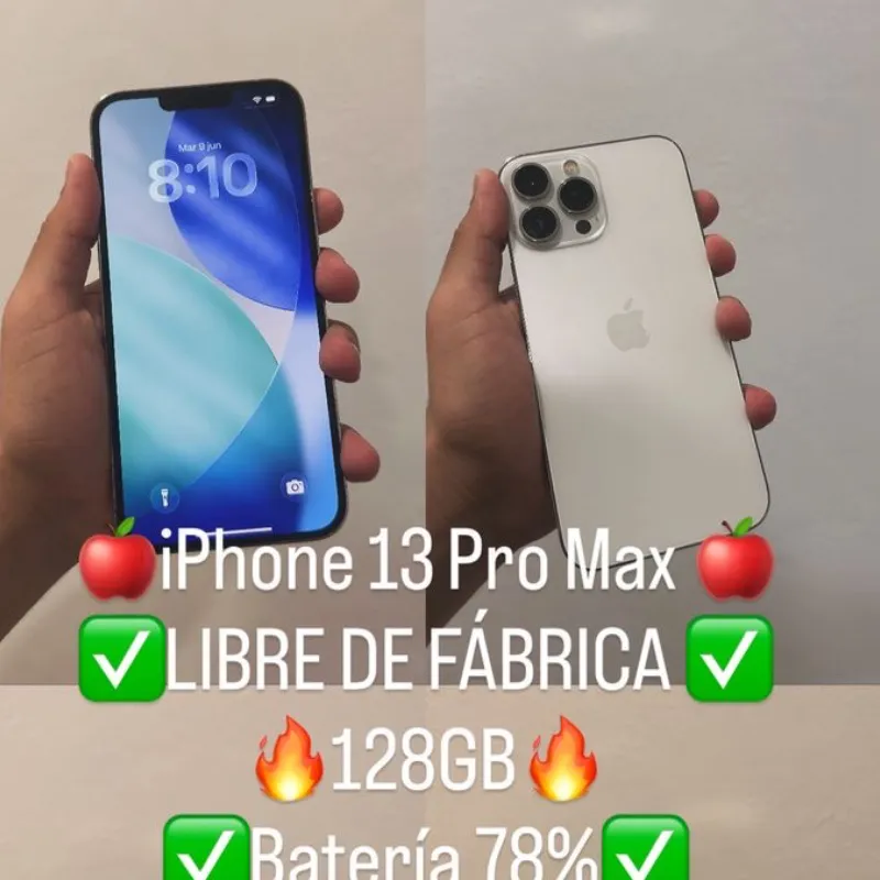 iPhone 13 por Max como nuevo todo al 100%