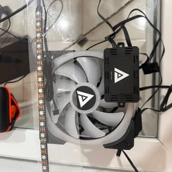 Kit de 4 fanes 140mm controladora y 2 cintas Rgb