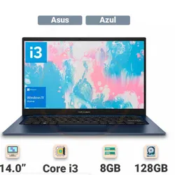 Lapto asus core i3 (8+128 Ssd)