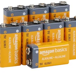 Pilas alcalinas de 9v