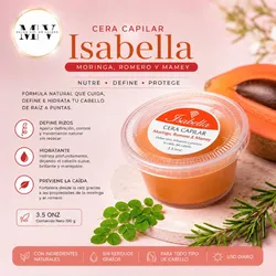 Cera capilar de Moringa,romero y Mamey