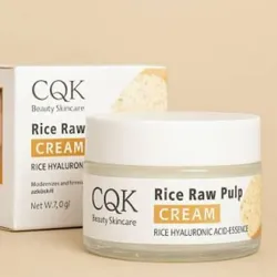 Crema CQK con pulpa de arroz 🌾 y ácido hialurónico 120g