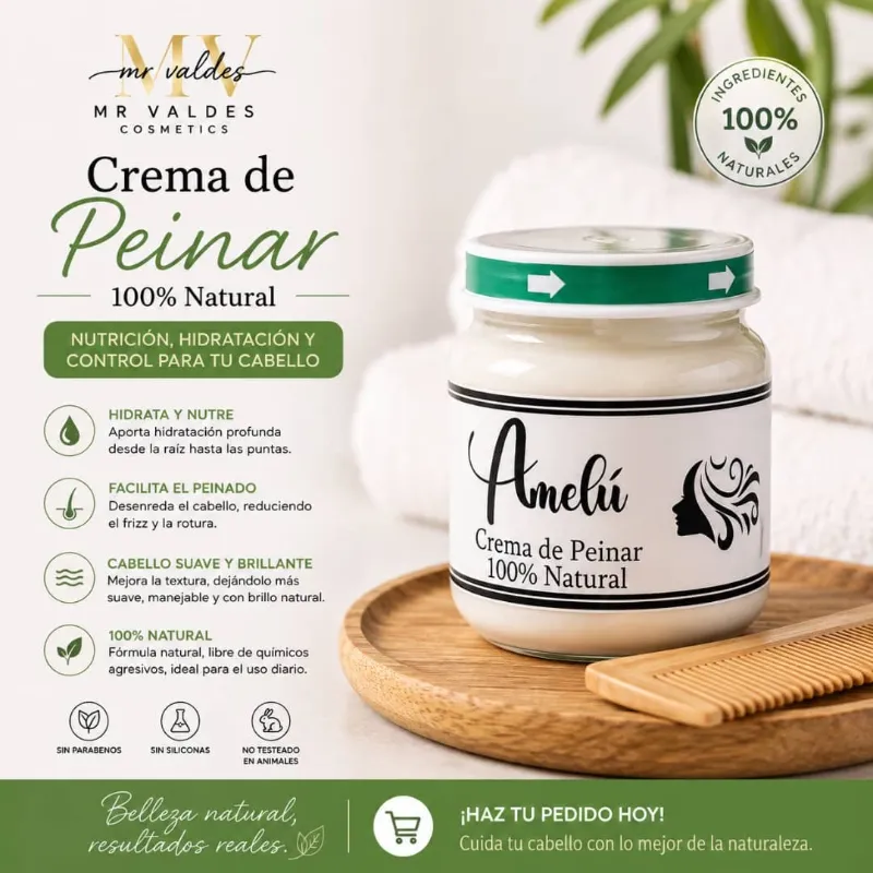 Crema de peinar de linaza ✨