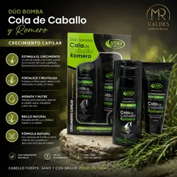Juego de shampoo y acondicionador de romero