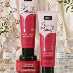 Kit de Shampo,acondicionador y mascarilla de Colageno y Biotina